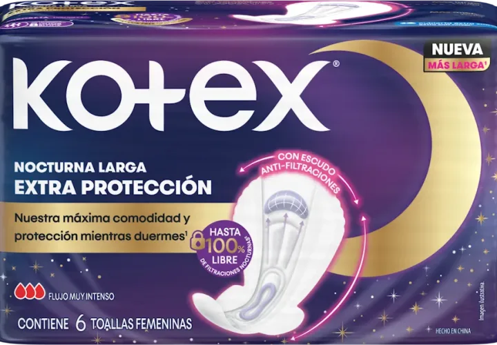 Kotex toalla nocturna extra larga